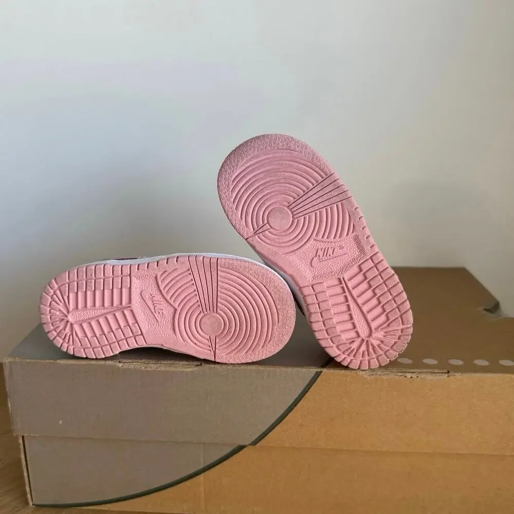 Nike Dunk Low Pink/White Toddler Sneakers- SZ 6 C